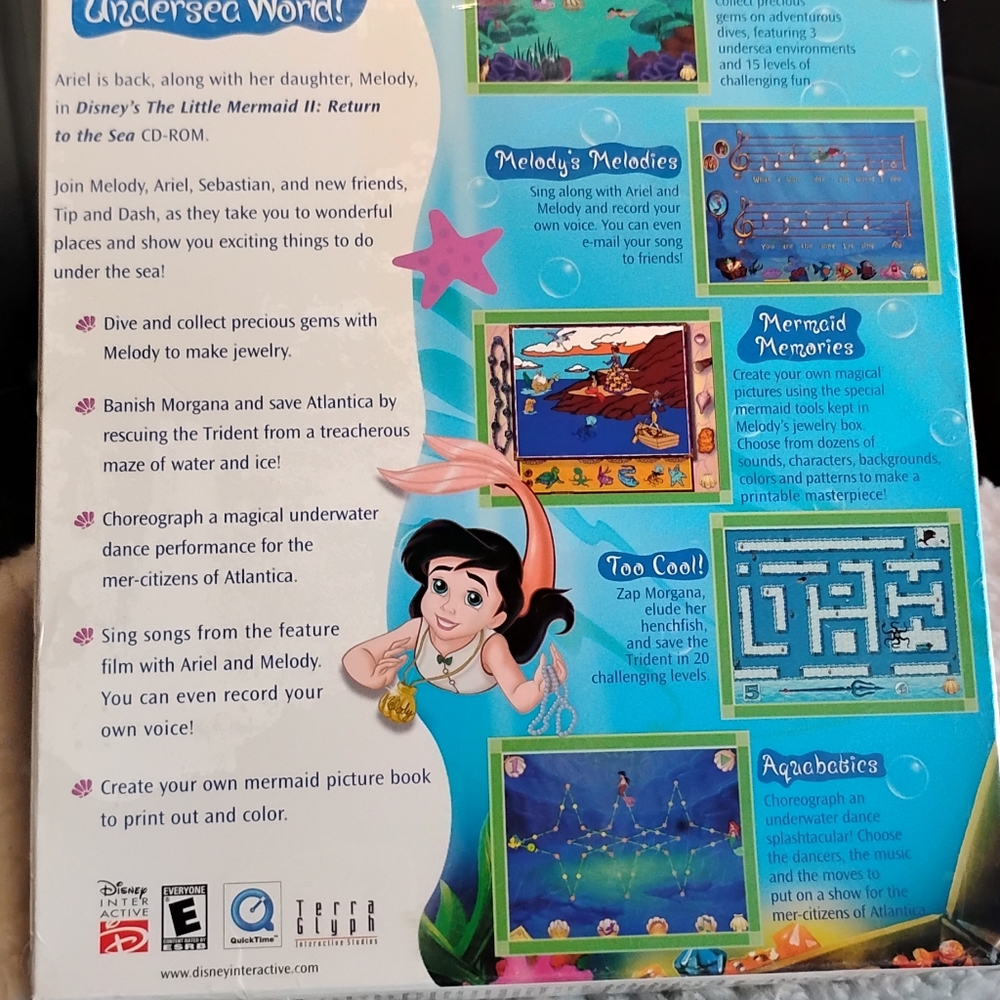 Disney The Little Mermaid 2 Return Too The Sea PC Game Sealed - Picture 2 of 7